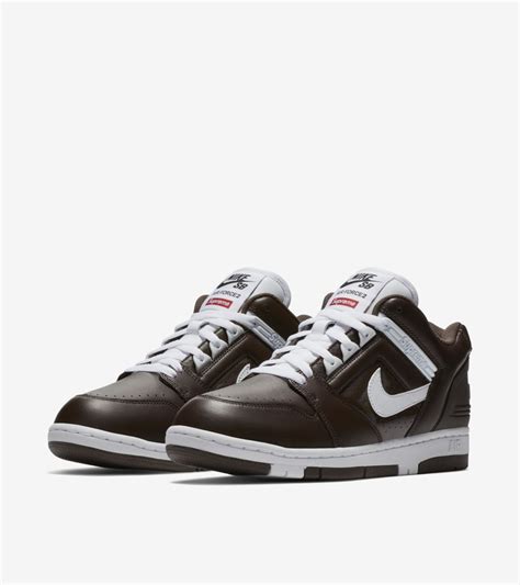 nike sb air force 2 low braun weiß|nike af2 low supreme.